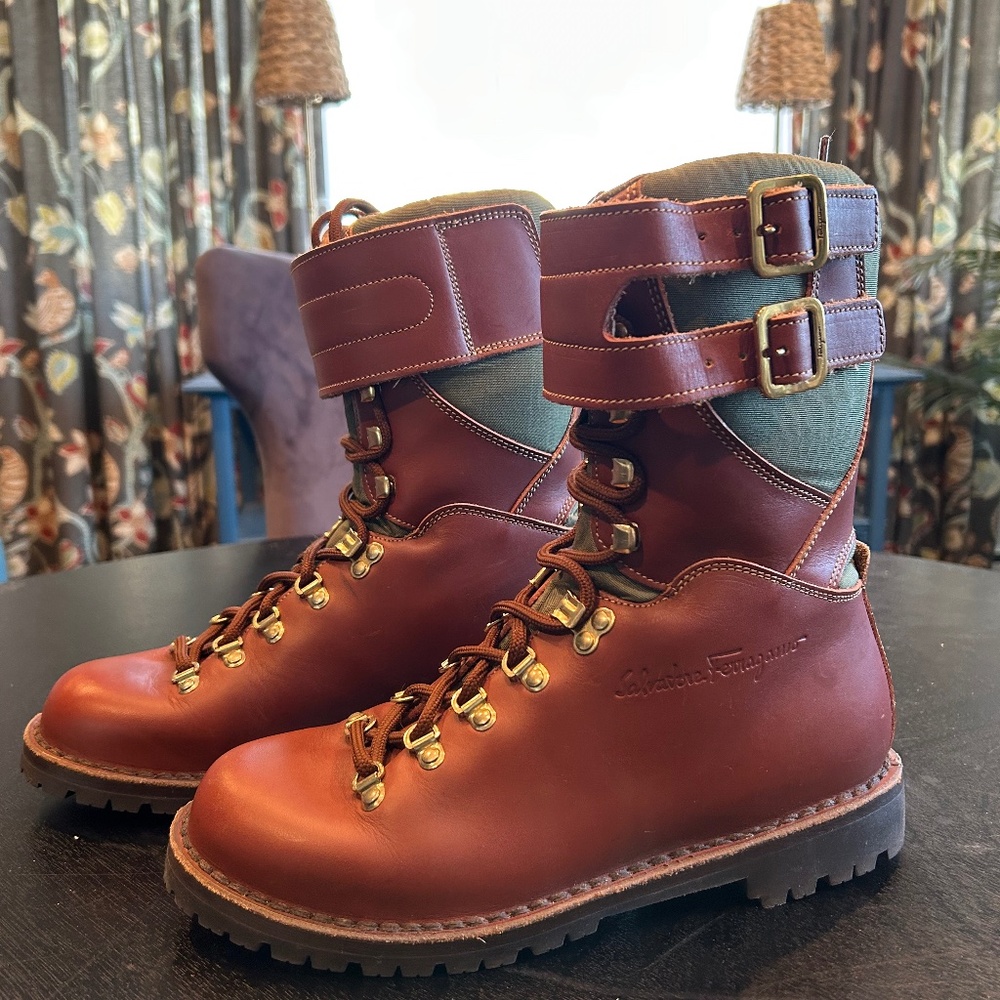 Ferragamo Lace Up Boots